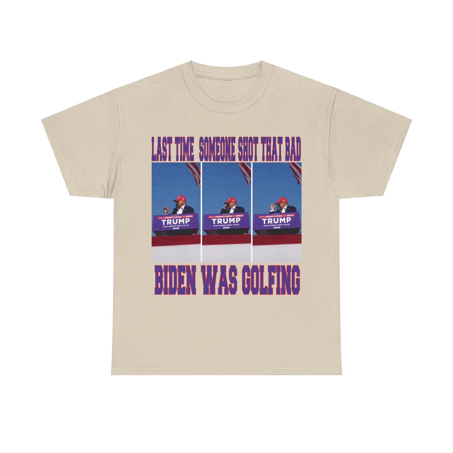 LAST TIME SOMEONE SHOT THAT BAD.....BIDEN WAS GOLFING T-SHIRT